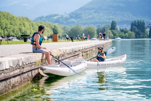 Aqua Marina Kajak-Paddel KP-2, Fiberglas, verstellbar 230&ndash;240 cm, transparente Bl&auml;tter - Bild 5
